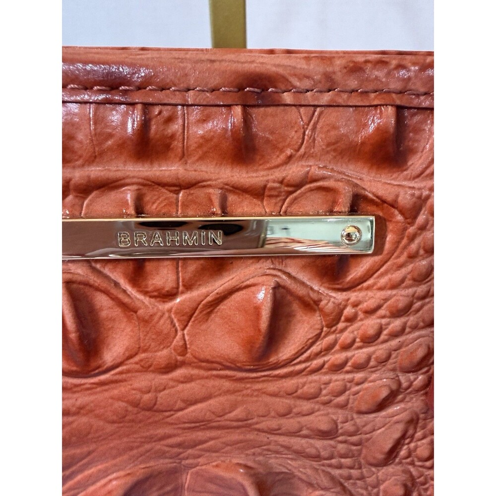 Brahmin Medium Asher Tote Leather Shoulder Bag‎ Pecan Melbourne Croc-Embossed - Picture 4 of 16